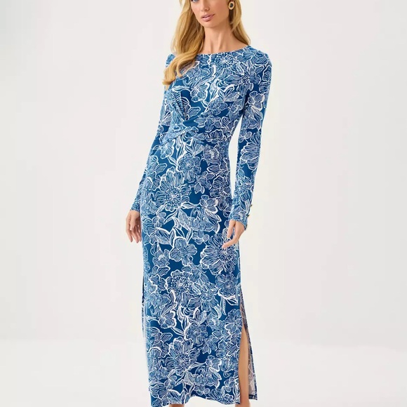 Lilly Pulitzer Dresses & Skirts - 🆕 Lilly Pulitzer ALESSANI MAXI DRESS 👗 in “Starlight Navy” MSRP $218 NWT sz XL